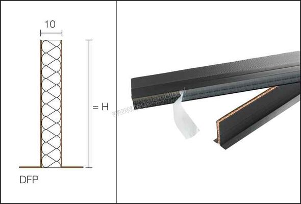  Schlüter Systems DILEX-DFP DFP10/100 Dehnfugenprofil mit Klebefuß Höhe 100 mm, Länge 1 m Sterkte: 100 mm Lengte: 1 m DFP10/100 | 321484