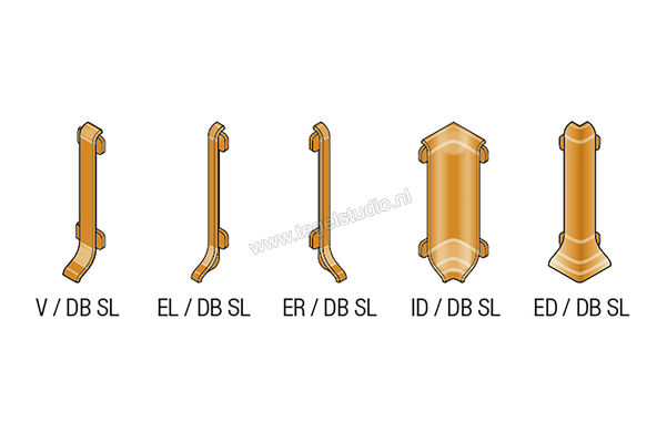  Schlüter Systems DESIGNBASE-SL-AE ED/DBSL60AE Sterkte: 60 mm ED/DBSL60AE | 322456