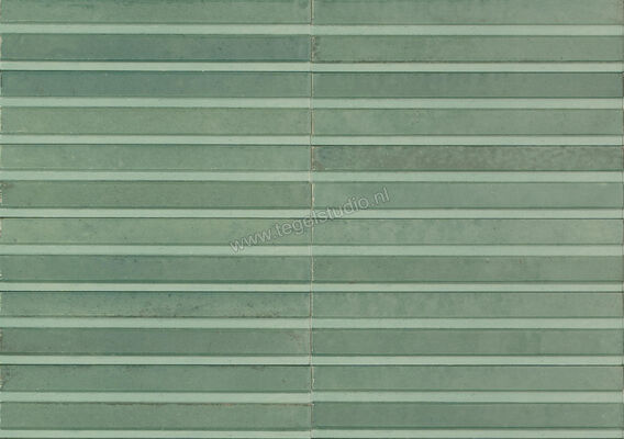 Marazzi Lume Turquoise 6x24 cm Decor 3D Rake Glanzend Gestructureerd Lux MP9C | 322909