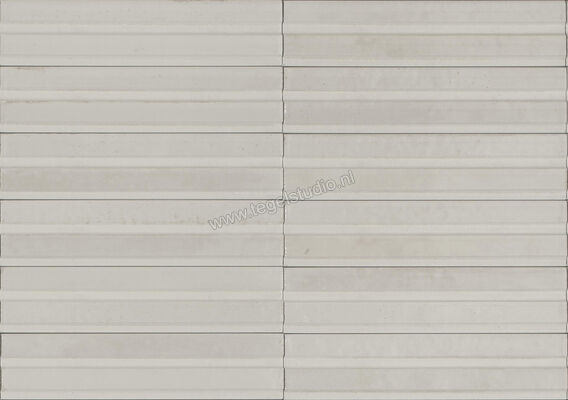 Marazzi Lume White 6x24 cm Decor 3D Rake Glanzend Gestructureerd Lux MP9E | 322918