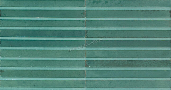 Marazzi Lume Emerald 6x24 cm Decor 3D Rake Glanzend Gestructureerd Lux MP9G | 322939