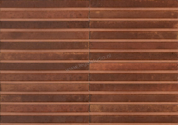 Marazzi Lume Caramel 6x24 cm Decor 3D Rake Glanzend Gestructureerd Lux MP9K | 322945