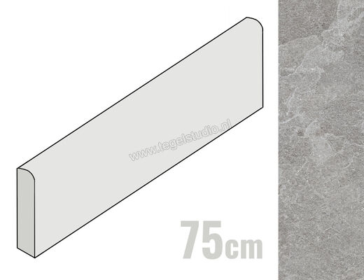 Marazzi Mystone Pietra Ligure Cenere 7x75 cm Plint Mat Vlak Naturale MPL3 | 323005