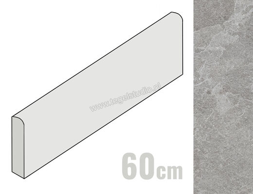  Marazzi Mystone Pietra Ligure Cenere 7x60 cm Plint Mat Vlak Naturale MPL0 | 323014