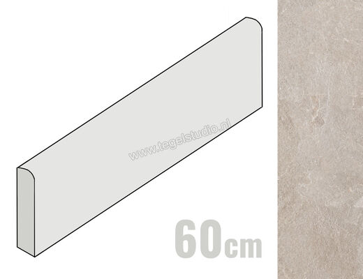  Marazzi Mystone Pietra Ligure Beige 7x60 cm Plint Mat Vlak Naturale MPKX | 323017