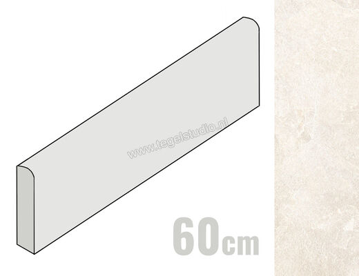  Marazzi Mystone Pietra Ligure Bianco 7x60 cm Plint Mat Vlak Naturale MPKY | 323020