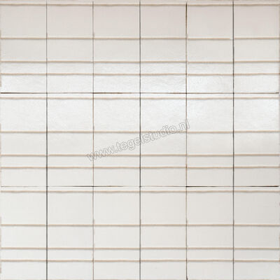  Marazzi Terramater Vaniglia 18.6x37.5 cm Wandtegel Struttura 3D Ritmo Glanzend Gestructureerd Lux MPM8 | 323383