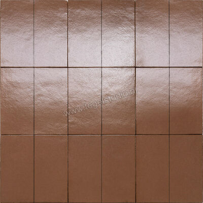  Marazzi Terramater Cotto 18.6x37.5 cm Vloertegel / Wandtegel Glanzend Gestructureerd Lux MPLS | 323419