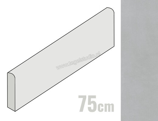  Marazzi Slow Cold Cemento 7x75 cm Plint Mat Vlak Naturale MPJF | 323497