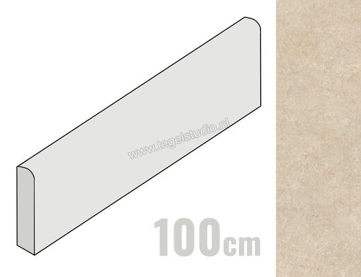  Marazzi Room Beige 7x100 cm Plint Mat Vlak Naturale MP7G | 323821