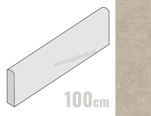  Marazzi Room Taupe 7x100 cm Plint Mat Vlak Naturale MP7H | 323824