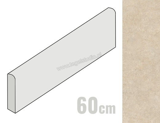  Marazzi Room Beige 7x60 cm Plint Mat Vlak Naturale MP7T | 323839