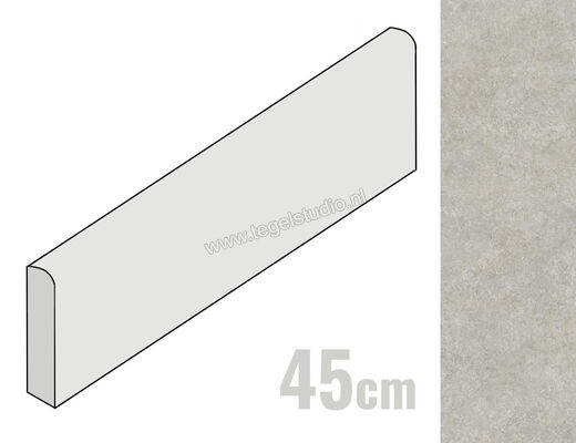  Marazzi Room Grigio 8x45 cm Plint Mat Vlak Naturale MP9U | 323887