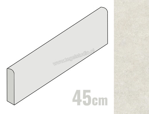  Marazzi Room Bianco 8x45 cm Plint Mat Vlak Naturale MP9V | 323890