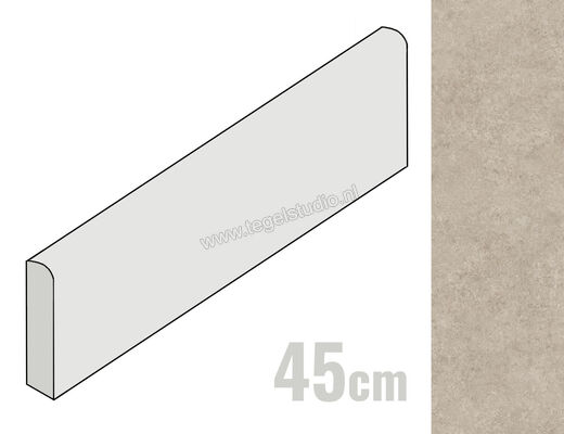  Marazzi Room Taupe 8x45 cm Plint Mat Vlak Naturale MP9X | 323896