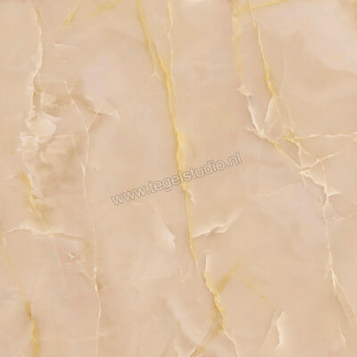 Marazzi Allmarble Onice Beige 120x120 cm Vloertegel / Wandtegel Glanzend Vlak Lux MPA3 | 323986