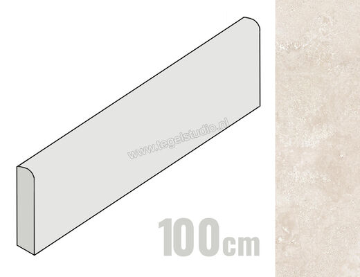  Marazzi Fabula Bianco 7x100 cm Plint Mat Vlak Naturale MPKS | 324175