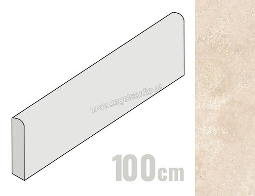 Marazzi Fabula Beige 7x100 cm Plint Mat Vlak Naturale MPKR | 324178