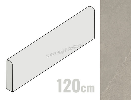  Imola Ceramica Azuma Rock Grey G 6x120 cm Plint Mat Vlak Natural A.RCK BT120G | 324742