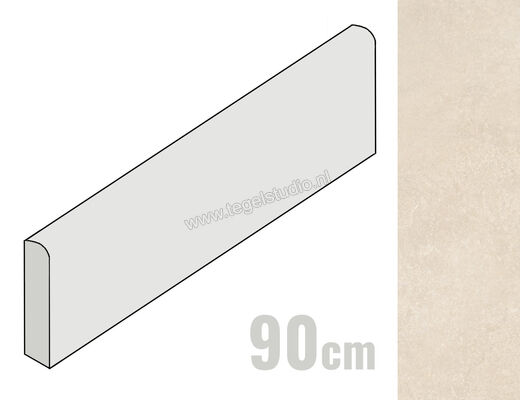  Imola Ceramica Crew Umami Almond A 6x90 cm Plint Mat Vlak Natural CR UMA BT90A | 325231