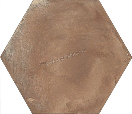  Marca Corona Terra Rosso Esagona 21.6x25 cm Vloertegel / Wandtegel Mat Vlak 0091 | 32552