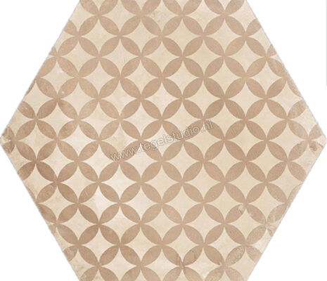  Marca Corona Terra Astro Esagona Vers. C 21.6x25 cm Decor Mat Vlak 0413 | 32558