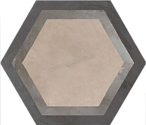  Marca Corona Terra Cornice Esagona Vers. F 21.6x25 cm Decor Mat Vlak 0394 | 32582