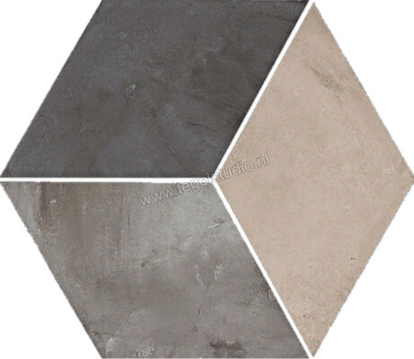  Marca Corona Terra Rombo Esagona Vers. F 21.6x25 cm Decor Mat Vlak 0398 | 32588