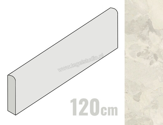  Imola Ceramica Crew Bitter Almond A 6x120 cm Plint Mat Vlak Natural CR BIT BT120A | 325888
