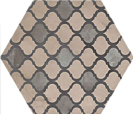  Marca Corona Terra Coloniale Esagona Vers. F 21.6x25 cm Decor Mat Vlak 0412 | 32596