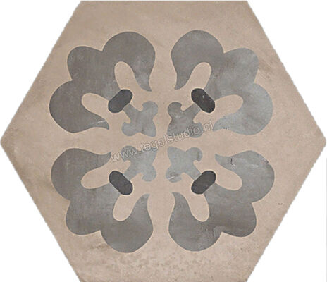  Marca Corona Terra Giglio Esagona Vers. F 21.6x25 cm Decor Mat Vlak 0406 | 32598