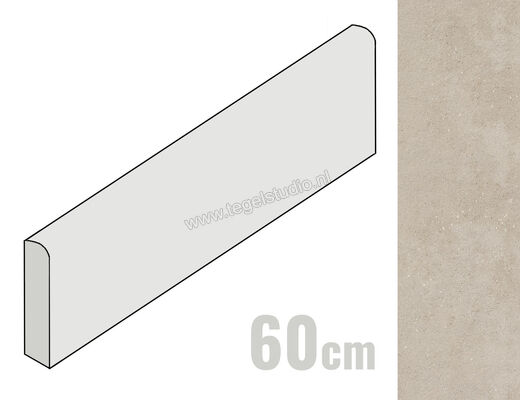  Imola Ceramica Replay Grey G 6x60 cm Plint Mat Vlak Natural REPLAY BT60G | 327517