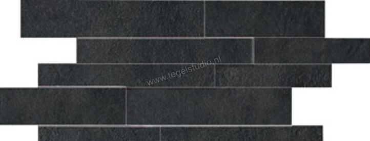  Imola Ceramica Concrete Project Black N 30x60 cm Muretto Mat Gestructureerd Natural MU.CONPROJ 36N | 328453