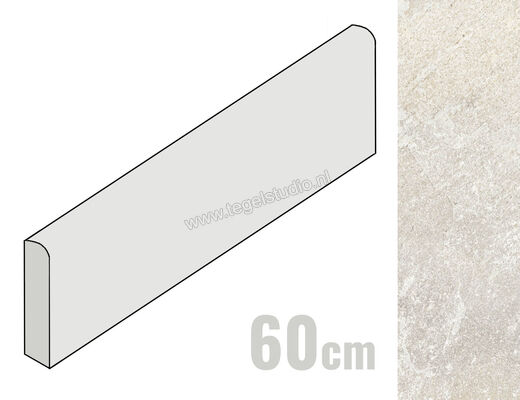  Imola Ceramica Brixstone Weiss W 6x60 cm Plint Mat Gestructureerd Natural BRXT BT60W | 329308