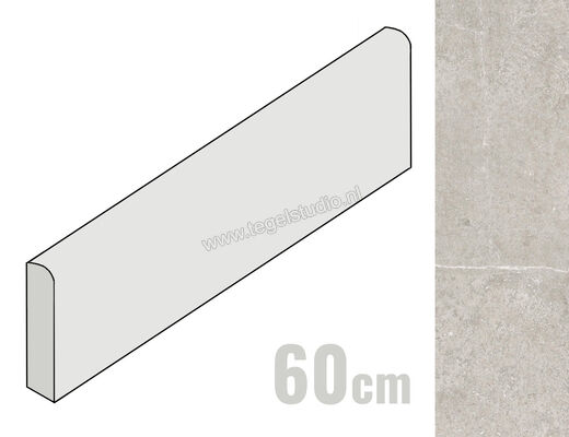  Imola Ceramica Stoncrete Camargue CG 6x60 cm Plint Mat Gestructureerd Naturale STCR BT60CG | 330468