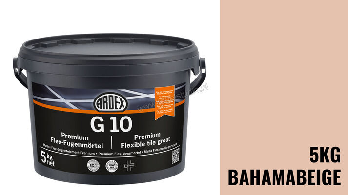 Ardex G10 I Flex-Voegmortel Premium 5 Kg Emmer Bahamabeige 32526 | 330954