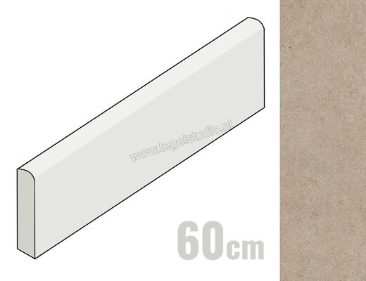  Atlas Concorde Boost Stone Clay 7.2x60 cm Plint Mat Vlak Naturale A7NF | 333528