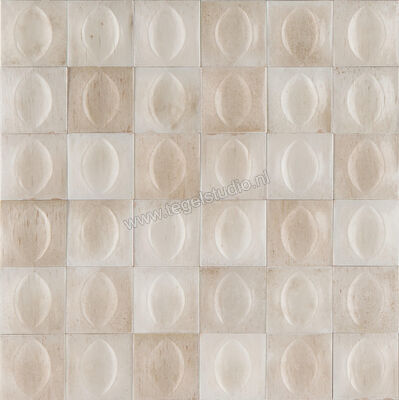  Ragno Gleeze Beige 10x10 cm Decor Struttura Egg Glanzend Gestructureerd Naturale R8GT | 334260