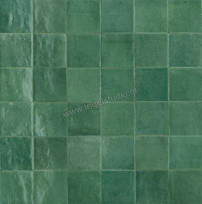  Ragno Melange Teal 10x10 cm Decor Glanzend Gestructureerd Naturale R8GA | 334863