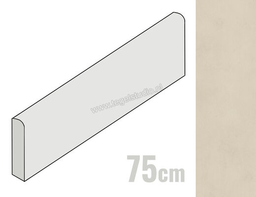  Atlas Concorde Boost Balance Cream 7.2x75 cm Plint Mat Vlak Naturale AJ0G | 336465