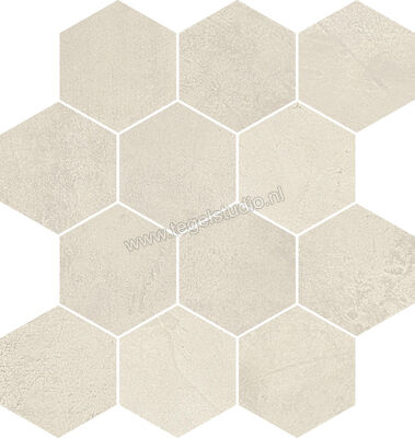  Del Conca Timeline White 30x34 cm Decor Mat Vlak Naturale G3TL10ES | 338141