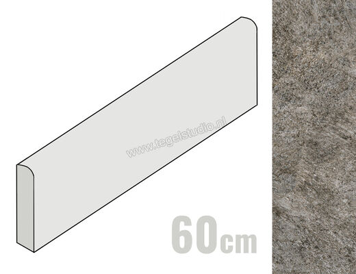  Villeroy & Boch Montagne Graphite 5x60 cm Plint Mat Gestructureerd VilbostonePlus 2875 RC60 0 | 339461