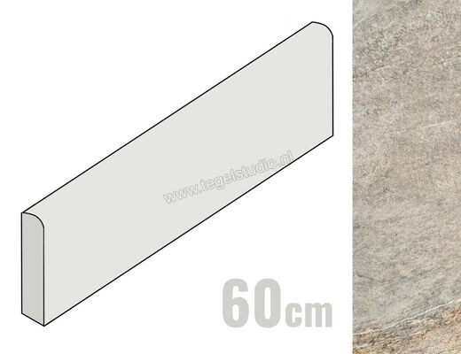  Villeroy & Boch Montagne Silver warm 5x60 cm Plint Mat Gestructureerd VilbostonePlus 2875 RC70 0 | 339464