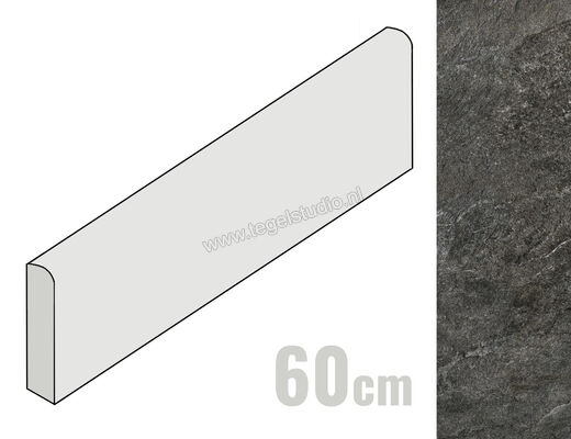  Villeroy & Boch Montagne Antracite 5x60 cm Plint Mat Gestructureerd VilbostonePlus 2875 RC90 0 | 339467