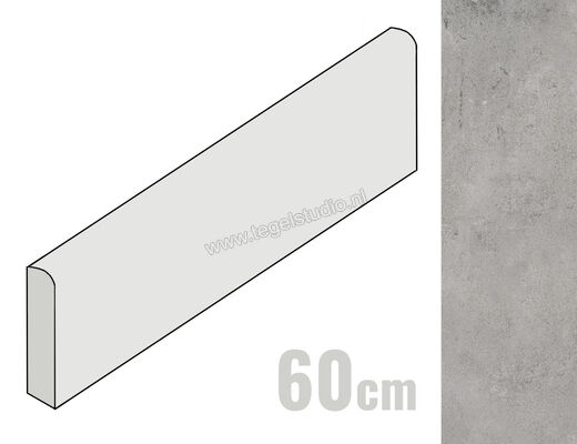  Ragno Clayton Iron 7x60 cm Plint Mat Vlak Naturale RAQU | 344594