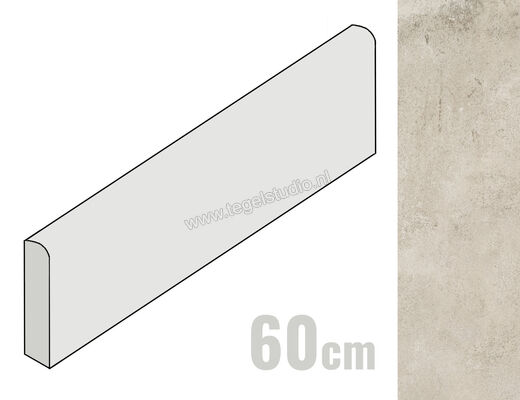  Ragno Clayton Nude 7x60 cm Plint Mat Vlak Naturale RAQS | 344600