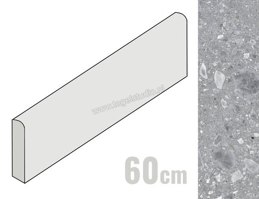  Ragno Realstone_Ceppo Grigio 7x60 cm Plint Mat Vlak Naturale RCY3 | 344624