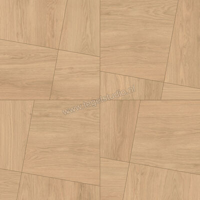  Atlas Concorde Log Icon Oak 120x120 cm Vloertegel / Wandtegel Modern Frame 1 Mat Vlak Naturale AX4N | 346529