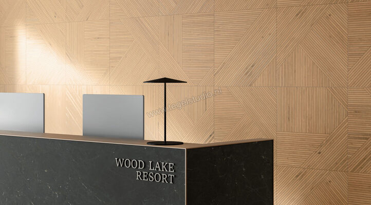  Atlas Concorde Log Icon Oak 60x60 cm Vloertegel / Wandtegel Modern Frame 1 Mat Vlak Naturale AX4O | 346589