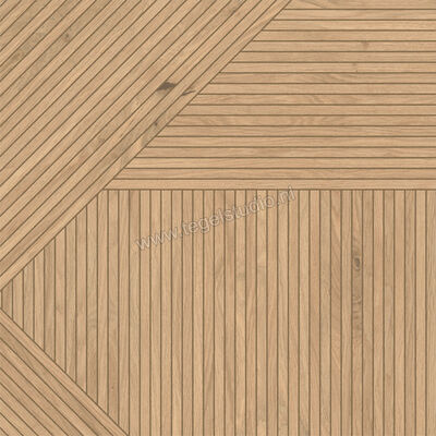  Atlas Concorde Log Icon Oak 60x60 cm Vloertegel / Wandtegel Modern Frame 1 Mat Vlak Naturale AX4O | 346643